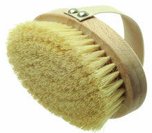 Load image into Gallery viewer, Curved Dry Skin Brush With Handle