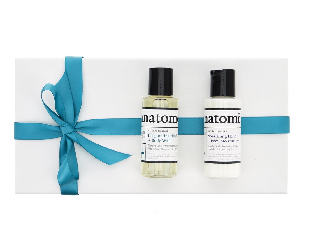 A+ Travel Stocking Filler -  Invigorating Body Wash + Nourishing Body Moisturiser