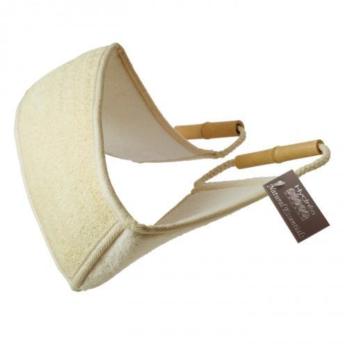 Bamboo And Loofah Exfoliator Back Strap