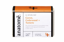 Load image into Gallery viewer, Body Care - Carrot, Cedarwood + Tumeric Soap
